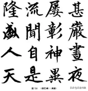 欧、颜、柳、赵四体结体和笔法