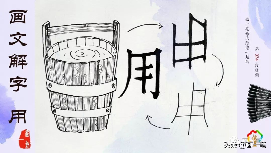 蜡笔画：画文解字，火