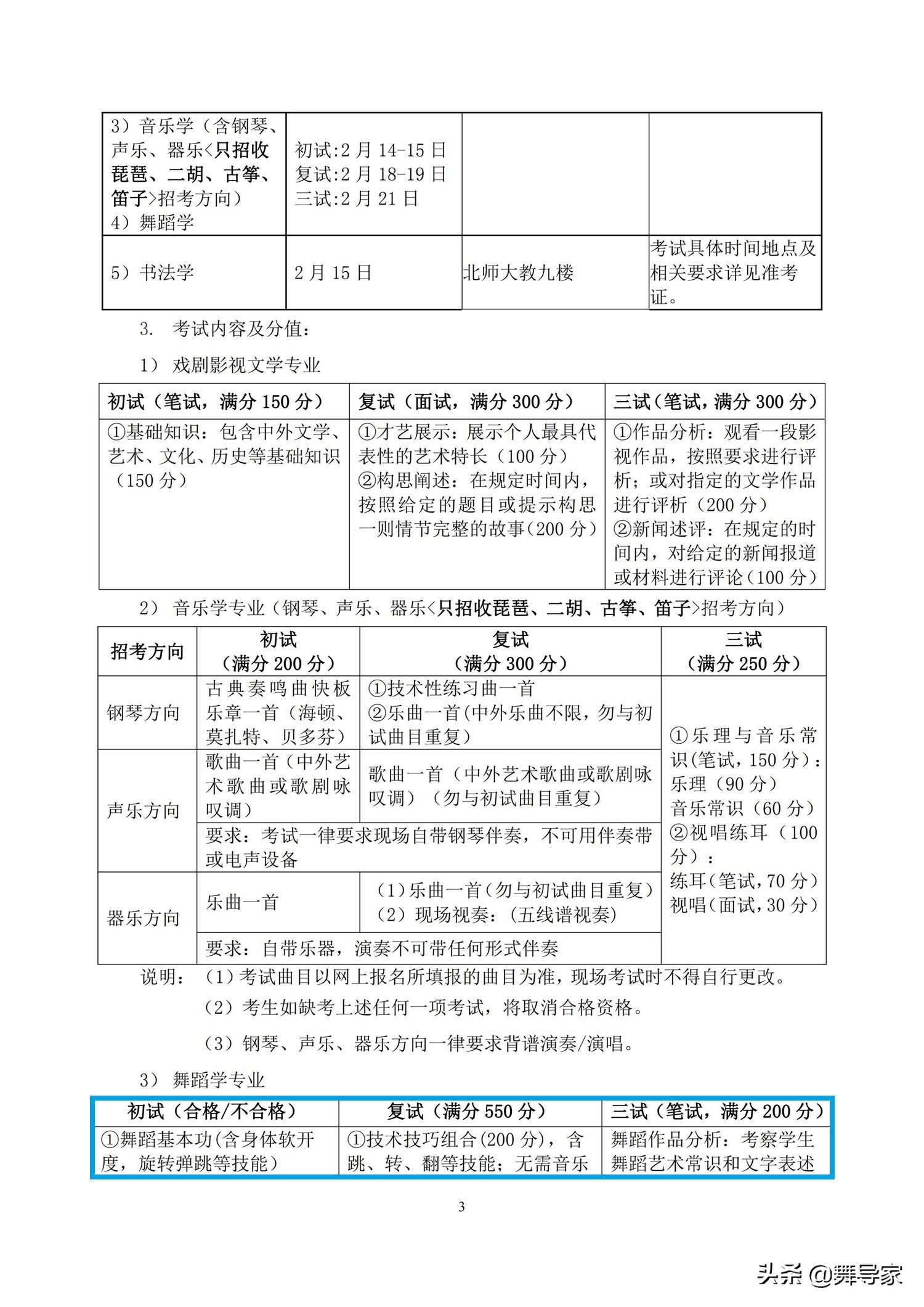 北京师范大学2020年艺术类本科招生简章