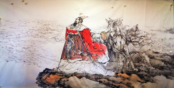 “东临碣石，以观沧海”，曹操的《步出夏门行》，是山水诗的鼻祖