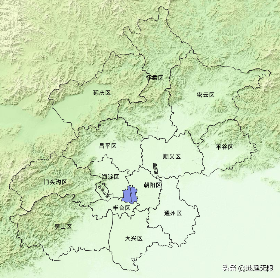 北京市行政区划地图（首都功能核心区街道地图）