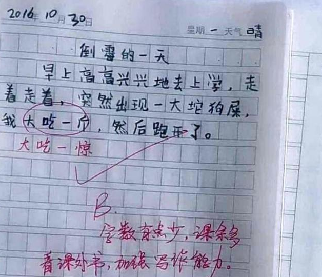小学生用错别字"毁掉"作业,家长追着打了三条街,老师甘拜下风