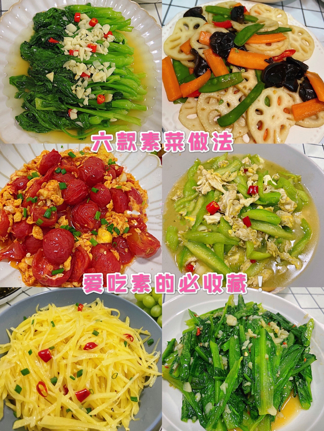 家常素菜100道素材素食菜谱大全