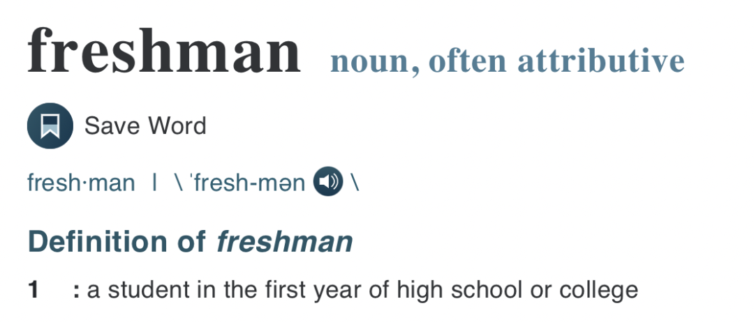 “大一新生”用英语咋说？总不能说the new students吧