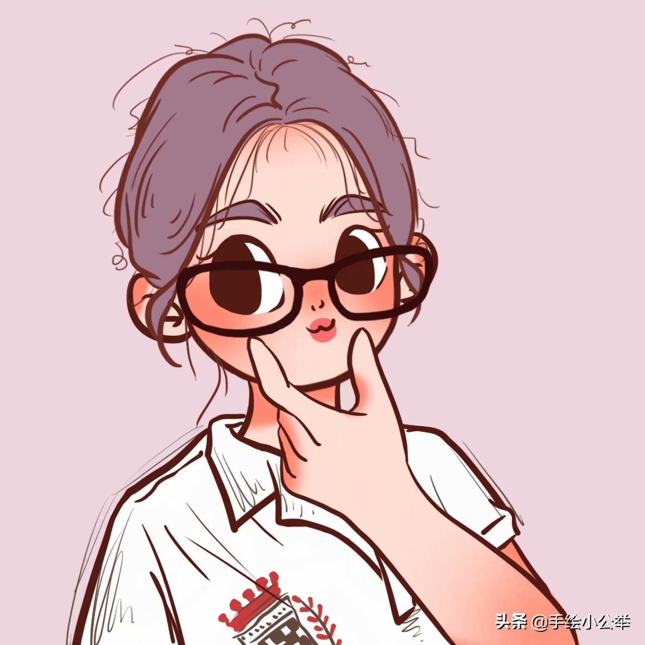 换个头像吧,真人卡通亲子手绘头像,一家三口四口萌娃头像