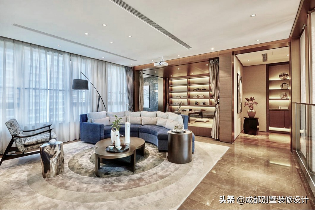 600㎡豪宅别墅装修设计，新中式顶级奢想，构建别样生活韵味