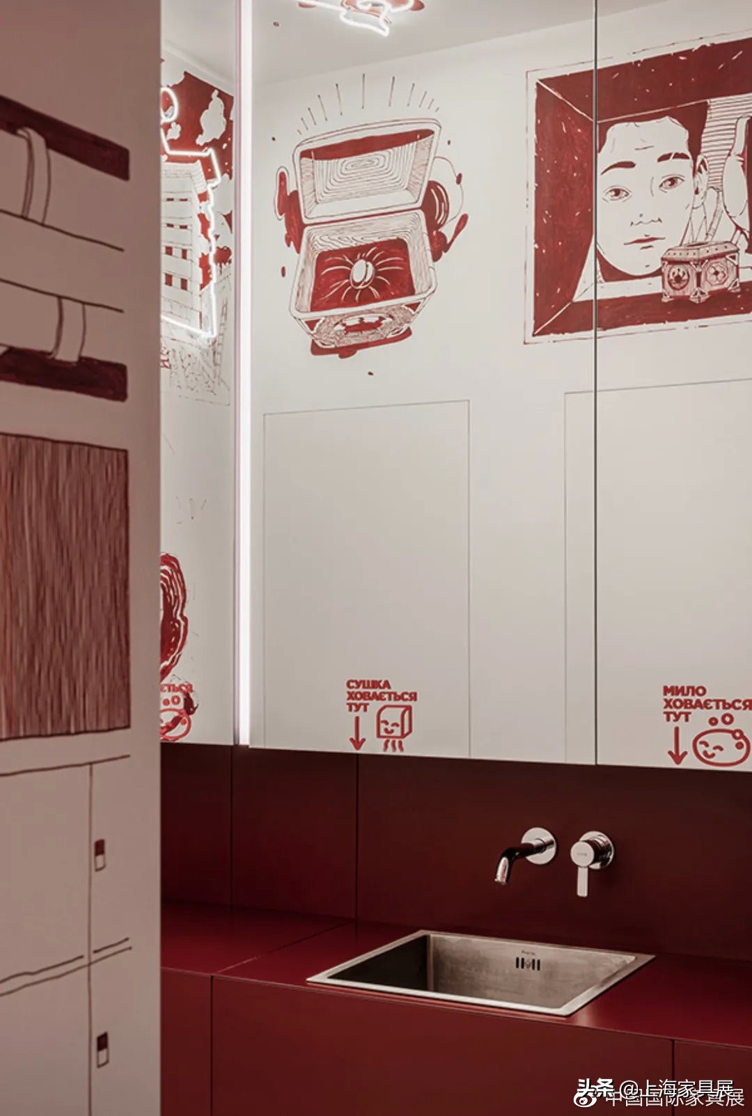 415㎡工业风韩式餐厅，这艺术灯光真是绝了