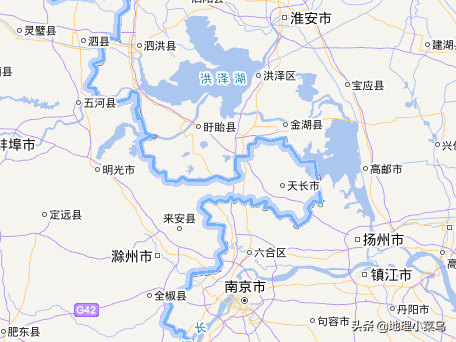 安徽省天长市,像拳头一样伸入江苏省内部