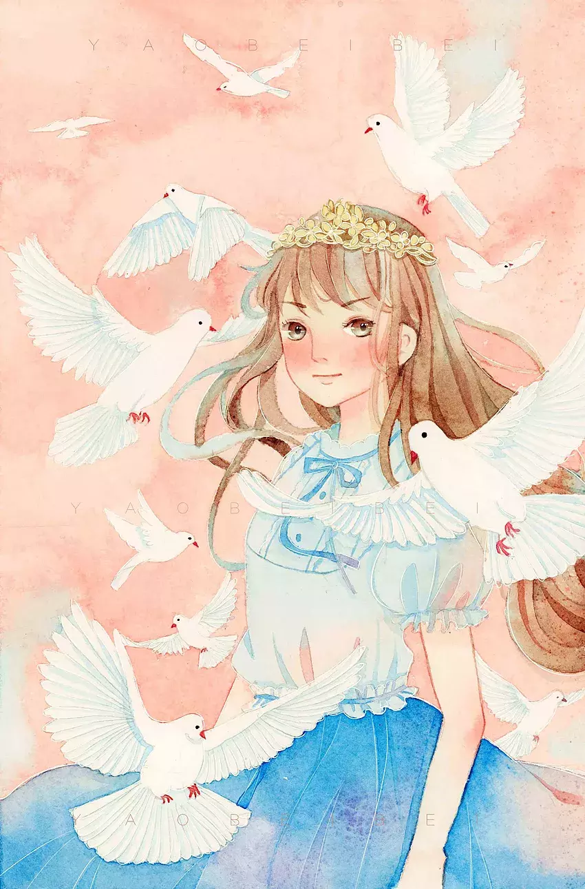 镜花水月，插画师用一支水彩笔画出一个梦想王国！