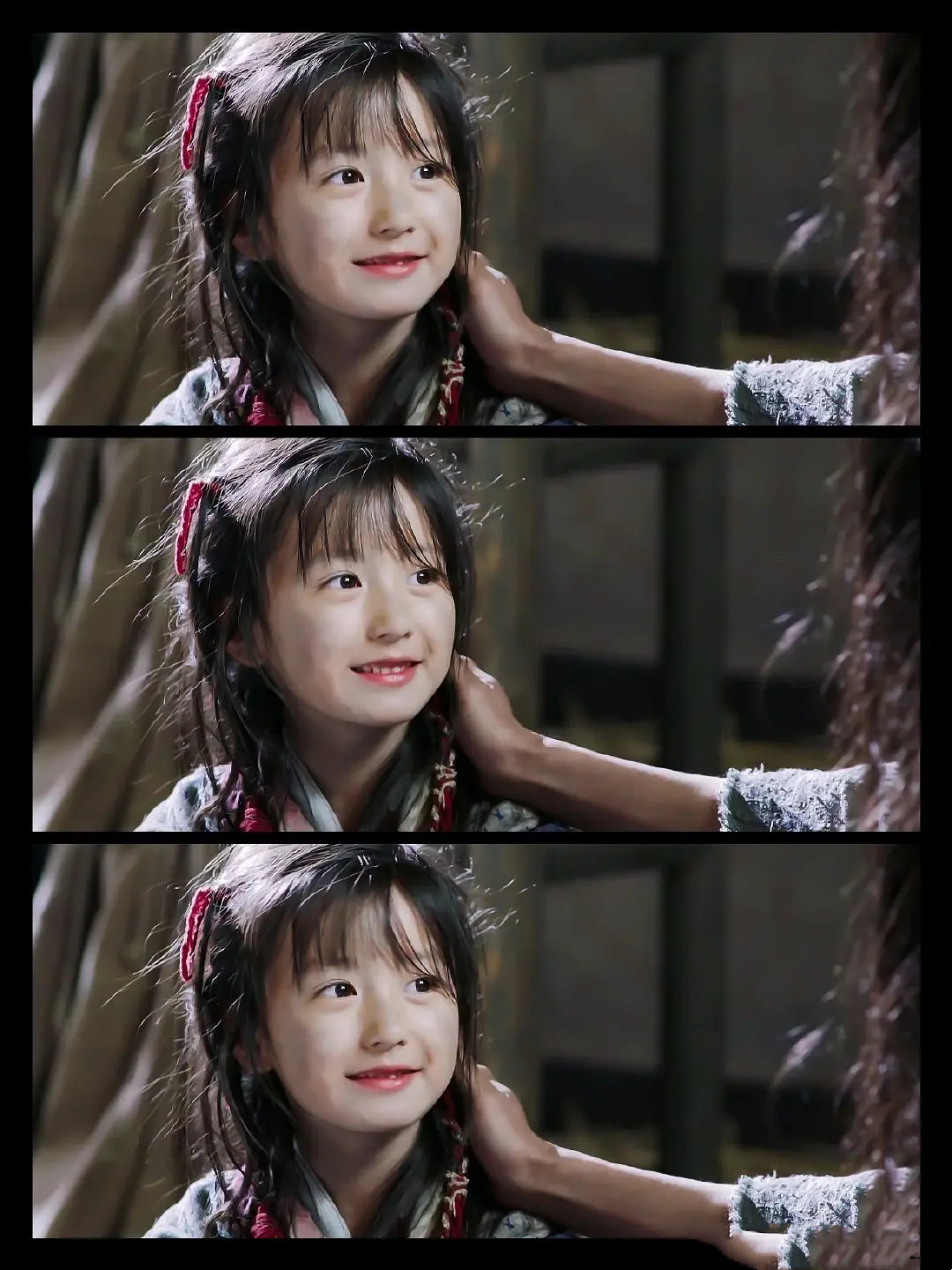 曾经在《芸汐传》中饰演鞠婧祎的小时候.