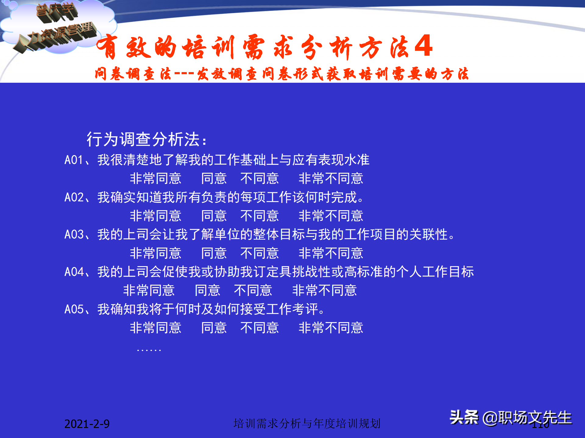 企业竞争的本质是人的竞争，142页培训需求分析与年度培训规划