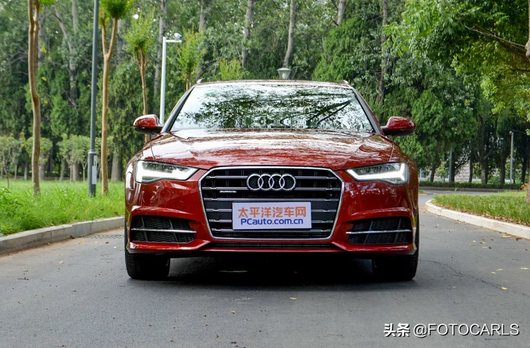 奥迪A6 Avant斗牛士红，骚包的外表，比V90更动人心弦？