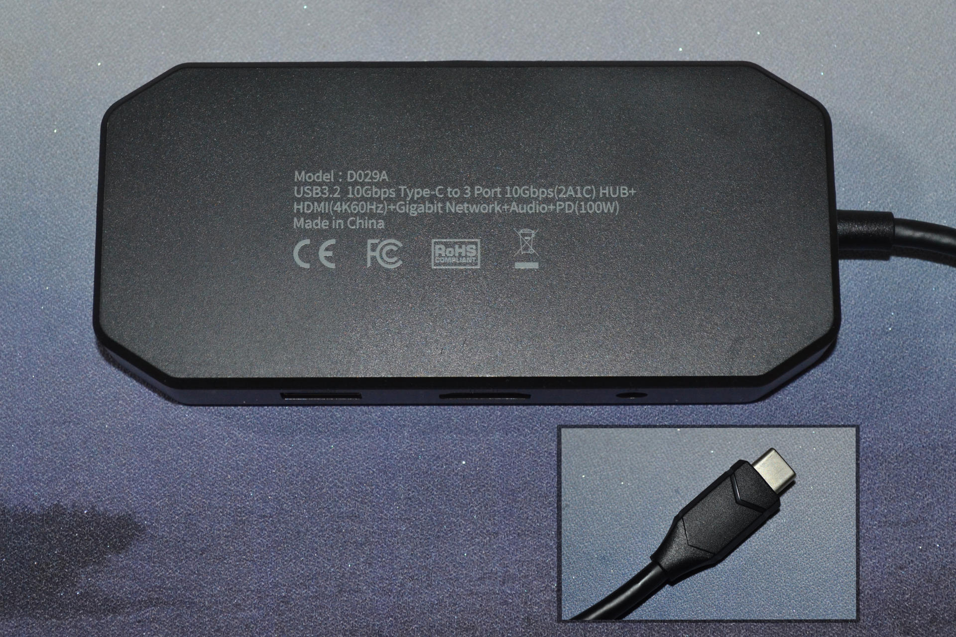 7合1接口+RGB灯效，优越者D029A扩展坞超好玩