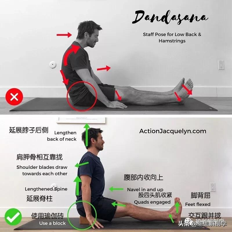28个常见瑜伽体式“正误对比”图，初学者尤其要注意！（收藏级）