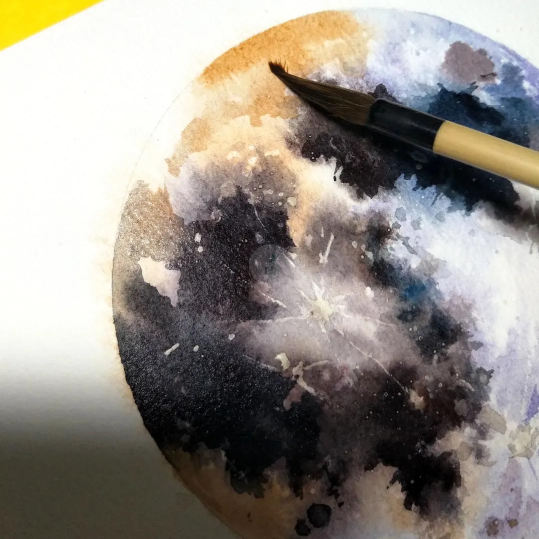 月球怎么画 画月球的方法