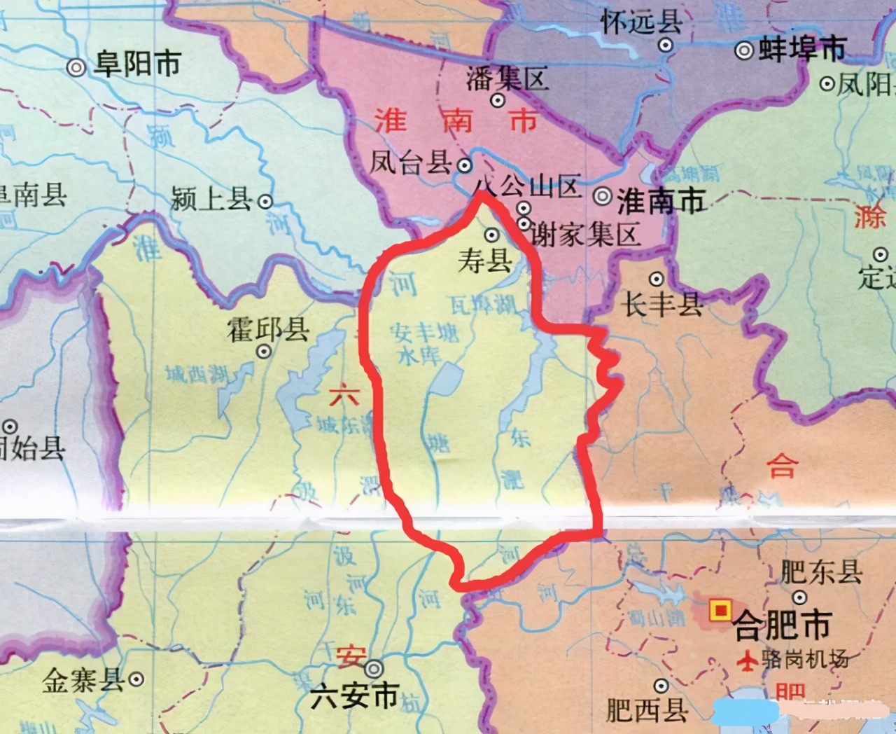 淝水是什么的支流说说安徽省六lu四声安市从地理上说淝水之战