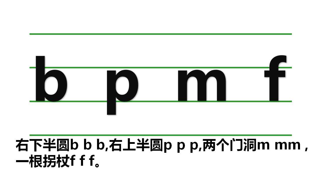 一年级汉语拼音声母bpmf教学