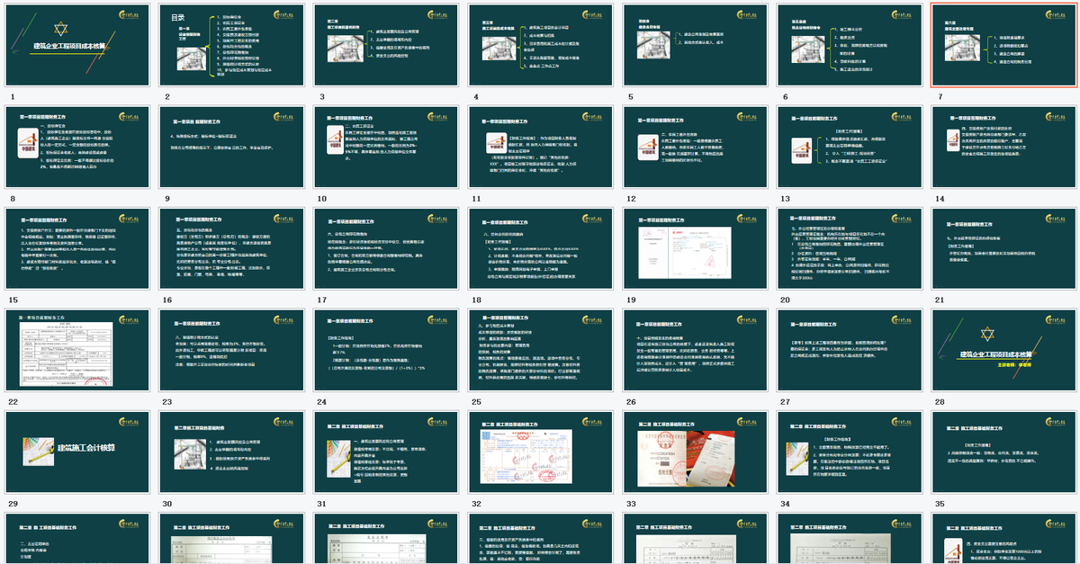 建筑老师傅说，建筑会计十年，三套PPT教学帮我带出不少好徒弟