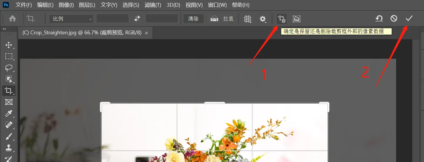 八：一分钟学会PS裁剪和调整图像大小