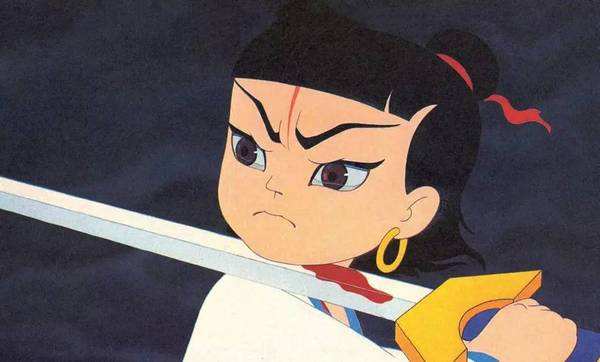 这一情节因强烈的悲怆氛围震撼人心,小时候看,是心疼哪吒闯下祸端自己