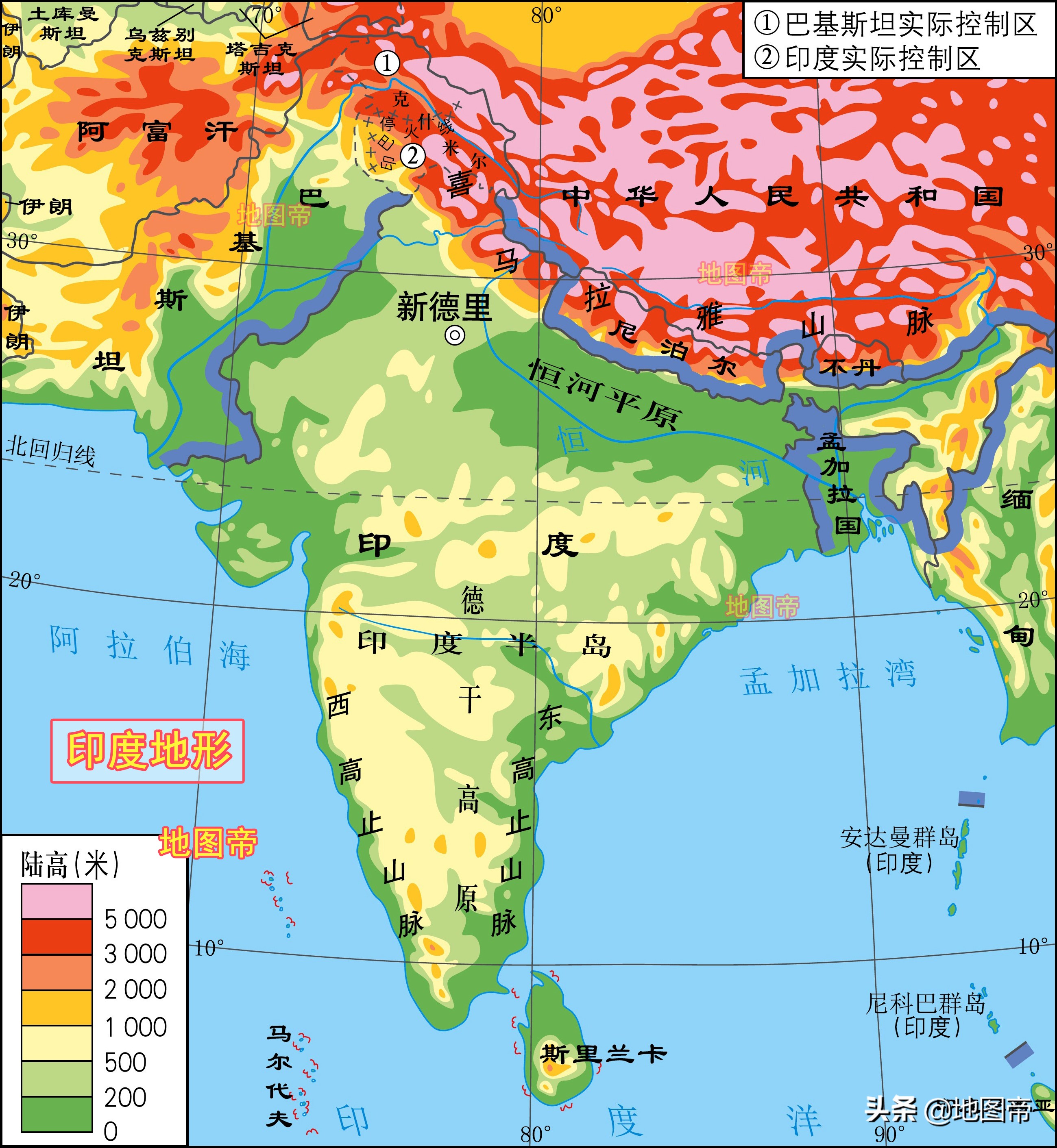 印度野心版图图片