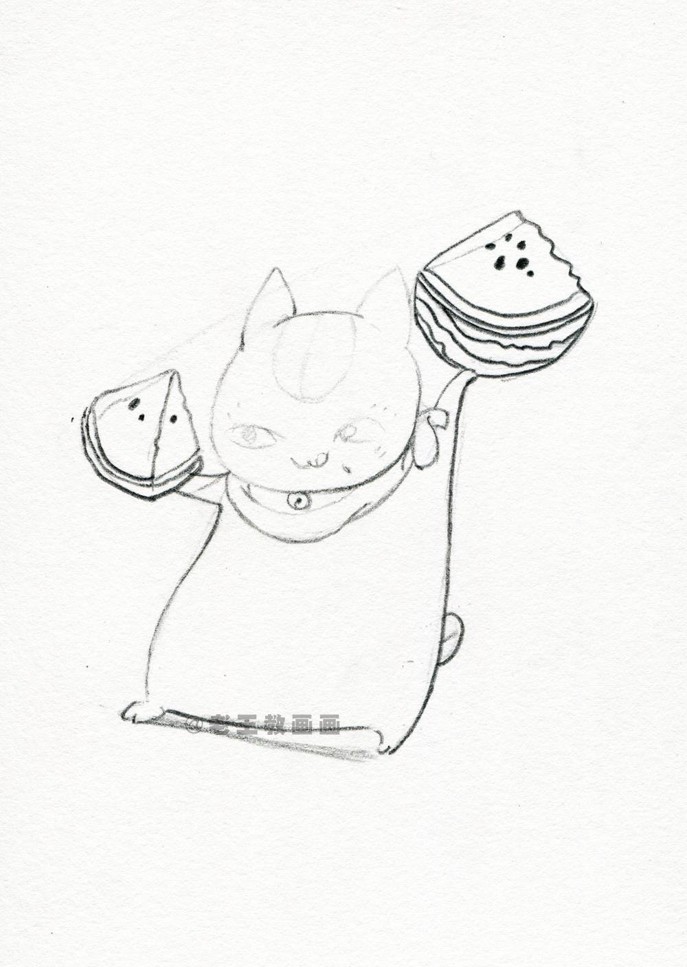 教你画夏目的猫咪老师 · 简笔画教程