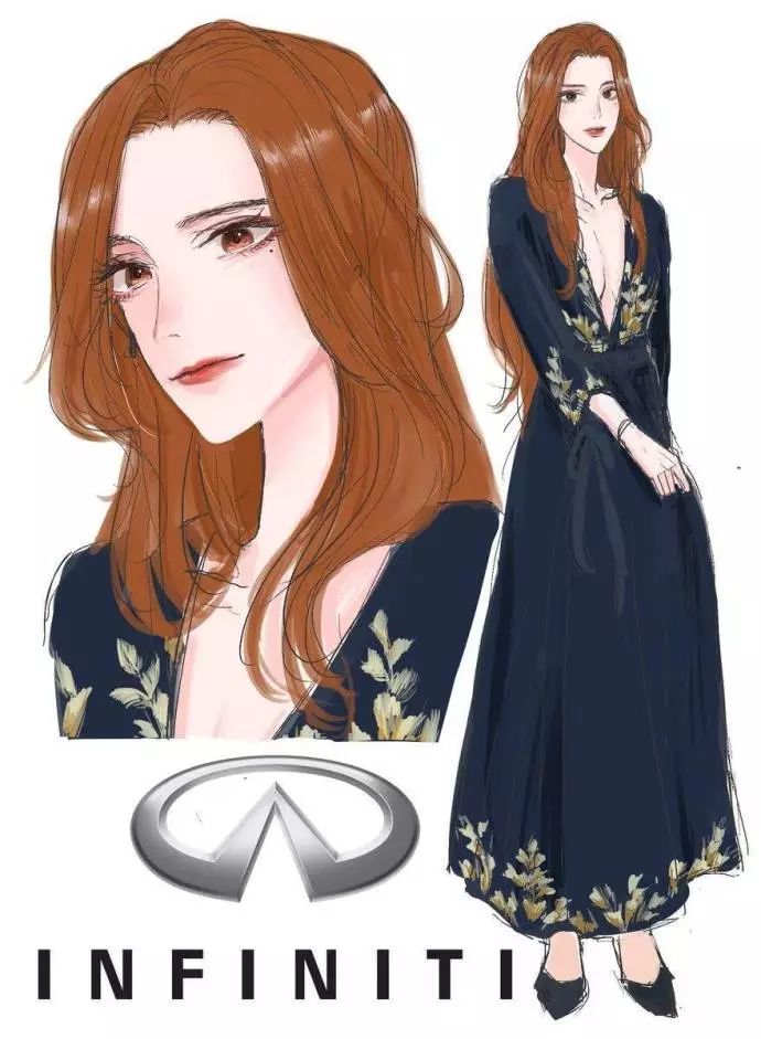 画师将汽车品牌变成美女，福特金发碧眼，宝马看着像女高管