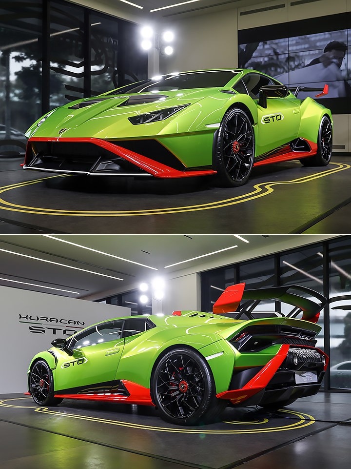 实拍兰博基尼Huracán STO，最强小牛