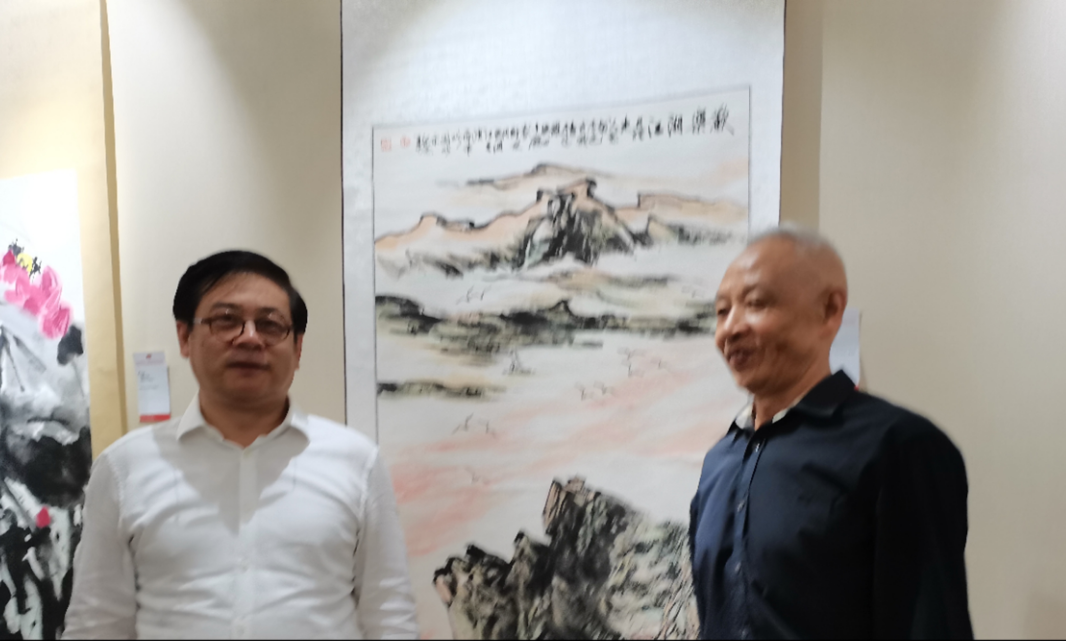 黎越常先生出席北京—庆祝中国共产党成立100周年新文艺书画家展