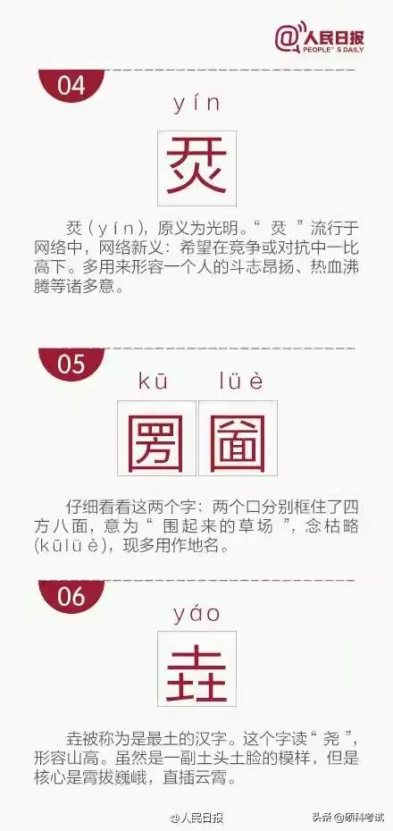 50个超级复杂的汉字(最难认汉字、生僻字和常说又不会写的汉字大全，收藏涨知识)