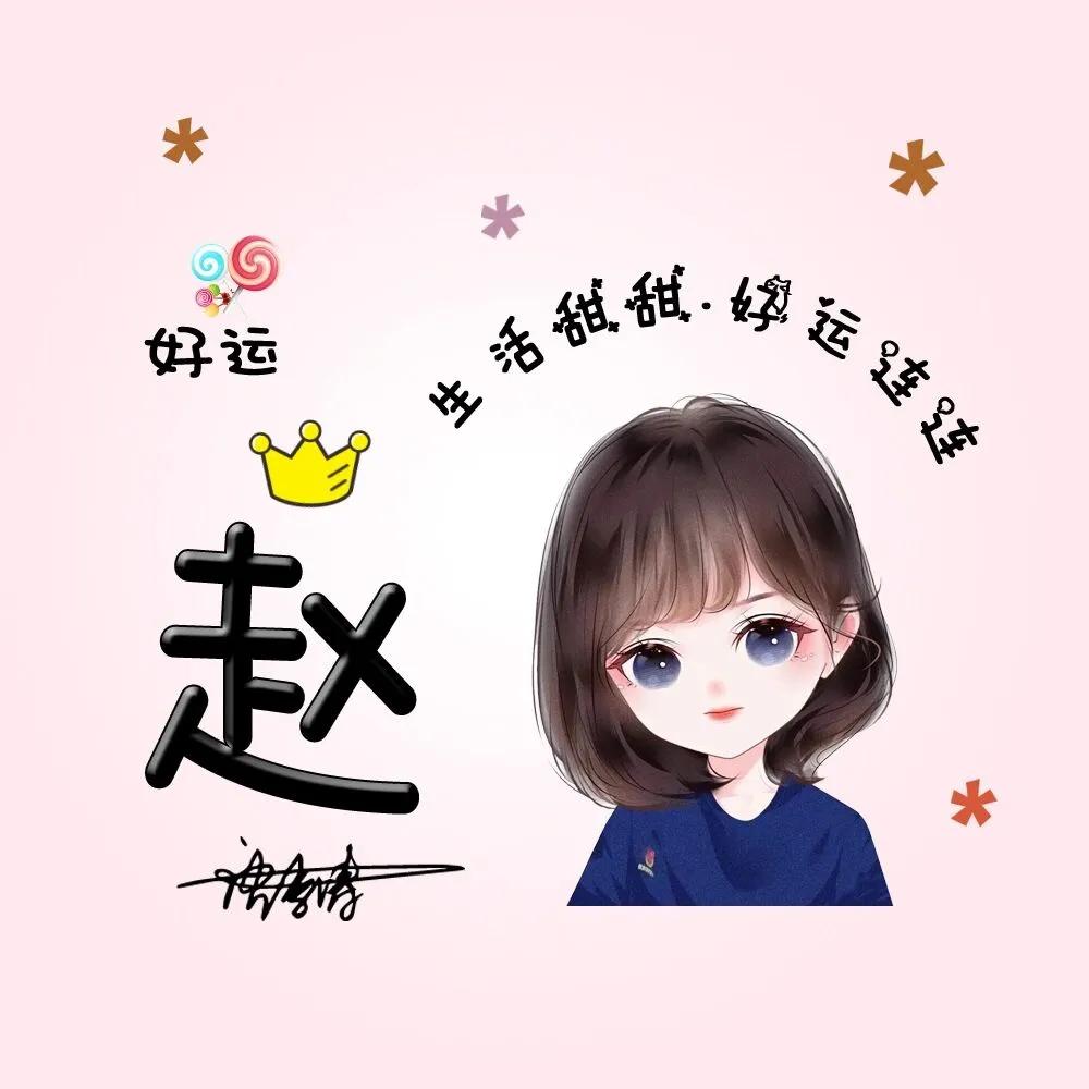 这一期卡通姓氏头像有你的名字了吧?