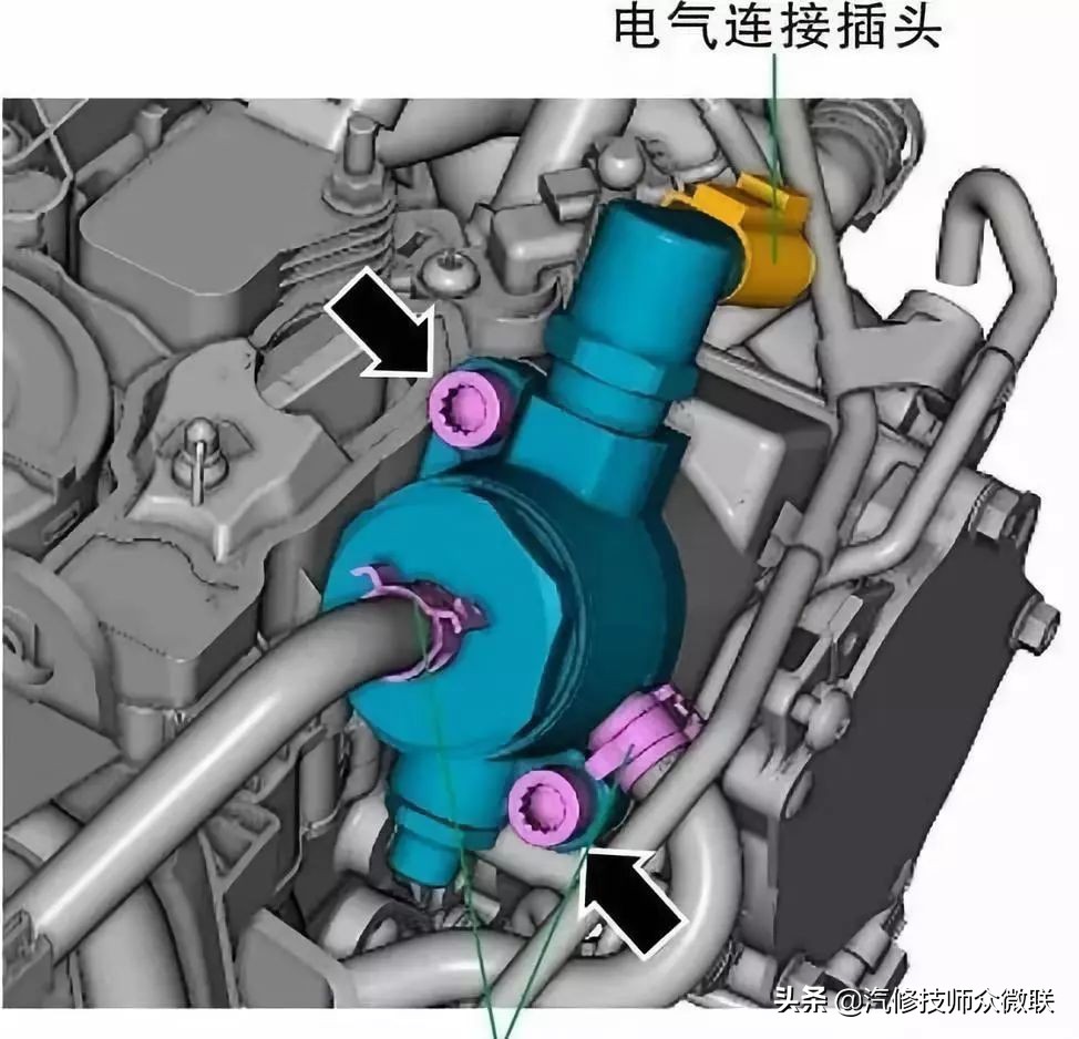 大众EA888发动机正时链条和高压油泵安装图