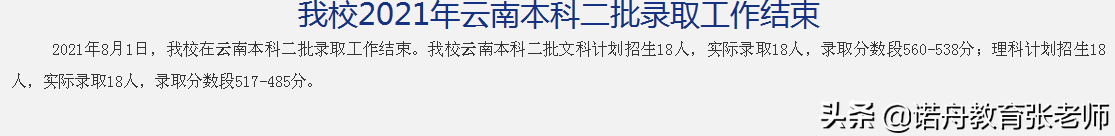 内蒙古财经大学2021年录取分数线