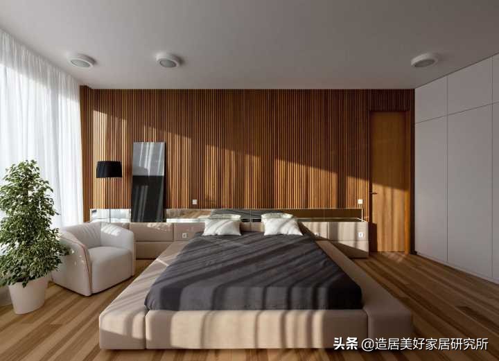 卧室背景墙别放空，这样设计美极了