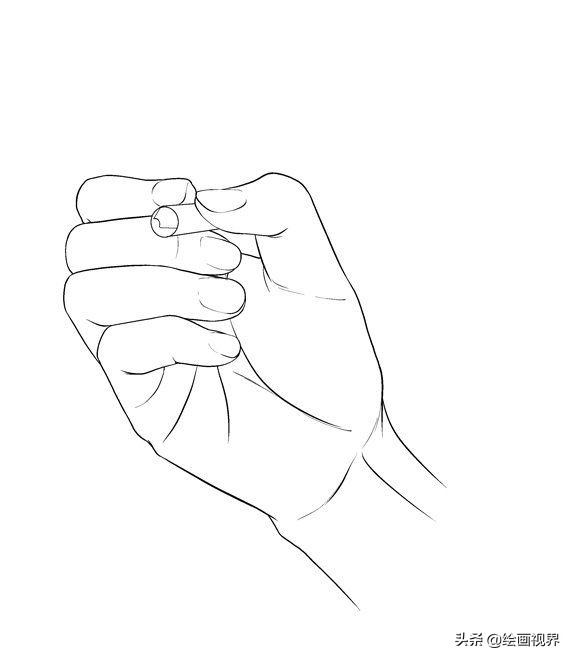初学者怎么画手？从最基础的造型画起来，简单易学，收藏临摹学习