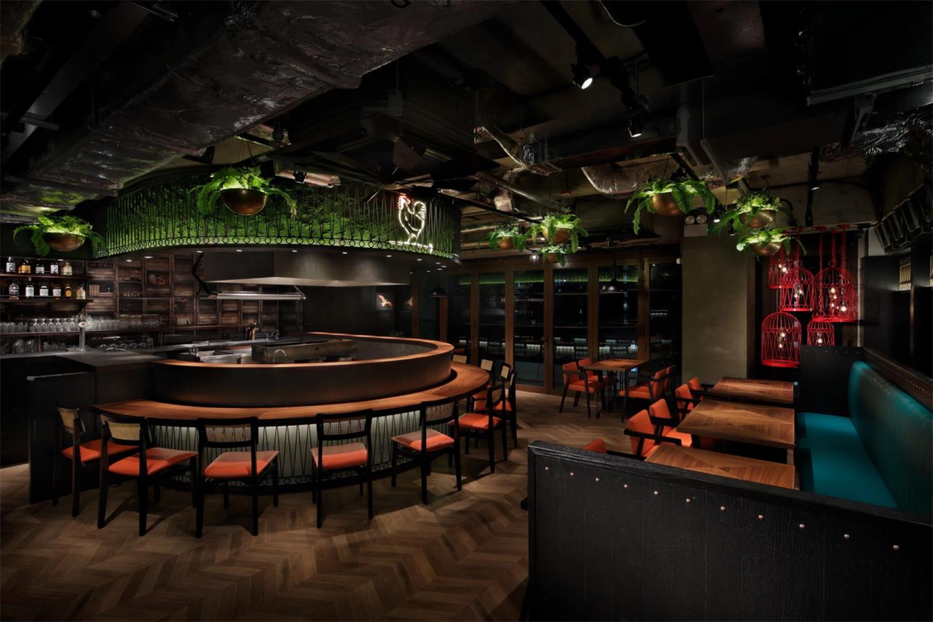 鸟笼包裹的日式烤肉店 | 顶级颜值Loft餐厅来了