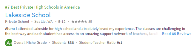 院校排名 | 2019年美国最佳私立中学排名发布