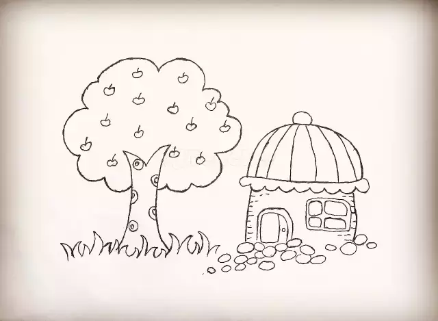 幼儿园房子简笔画系列，上色更漂亮，为孩子收藏！