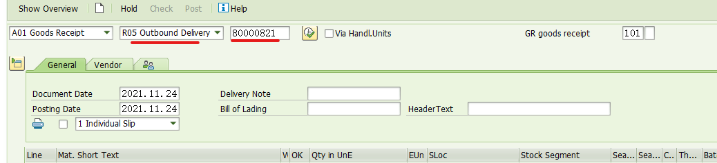 SAP MM 公司间退货STO流程后勤部分简述