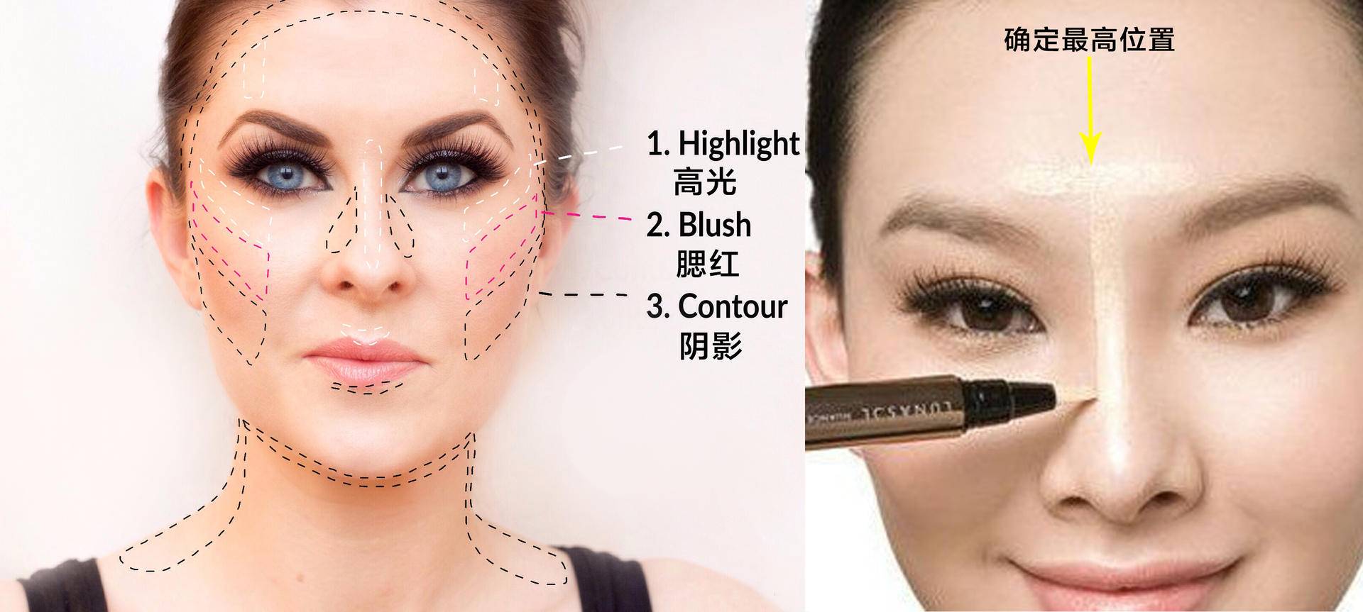 打造深邃颜，用对高光三步走