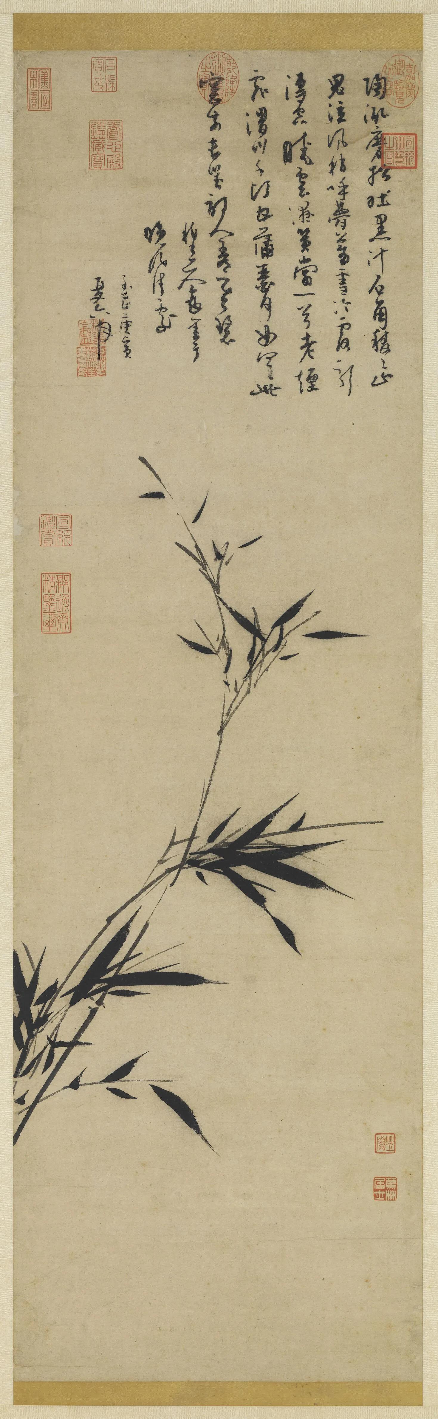 谁才是画竹子历史第一人唯吴镇是也简直是天花板的存在