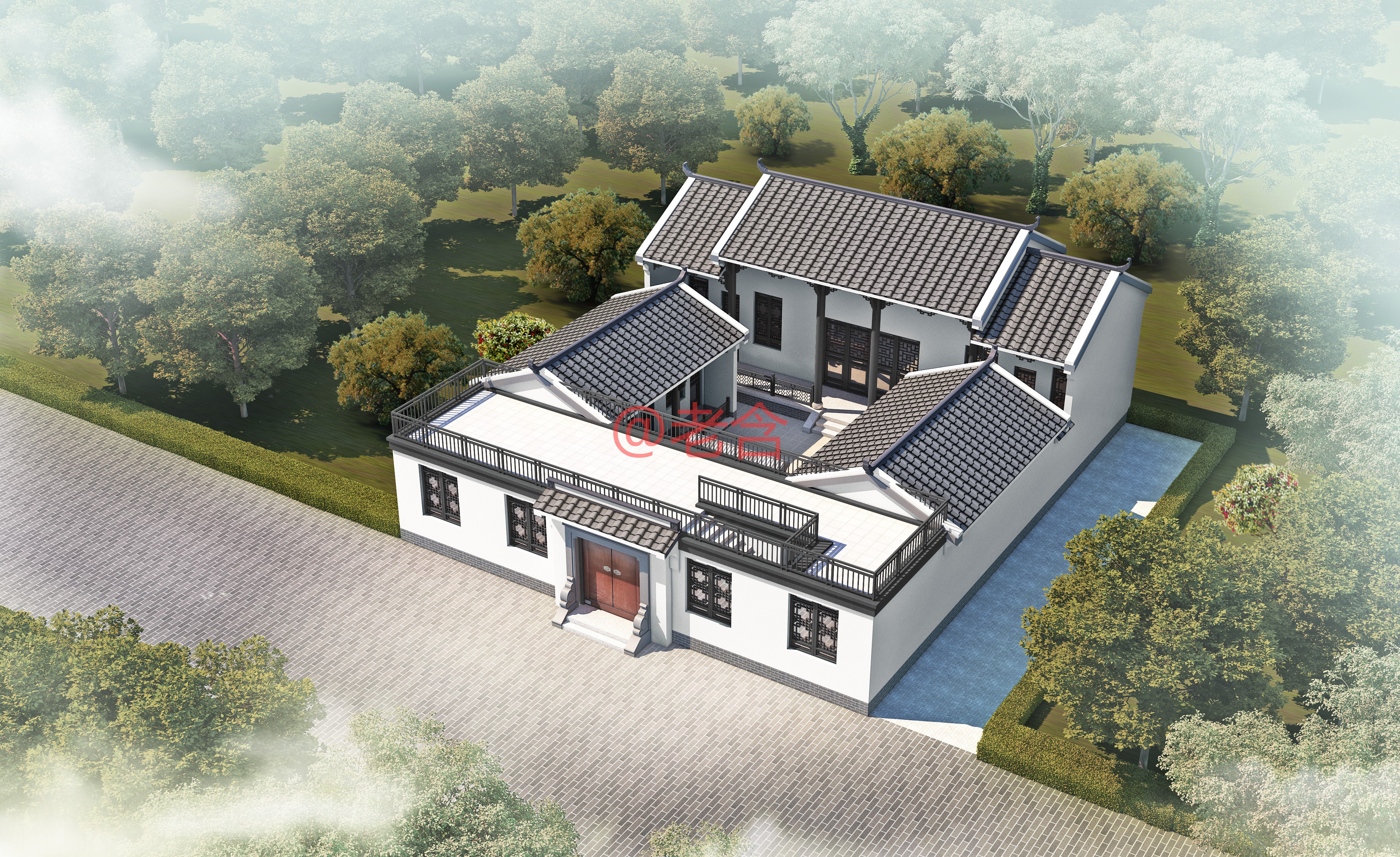 姑妈家盖的这栋四合院,主体造价才25万,引来村民纷纷模仿