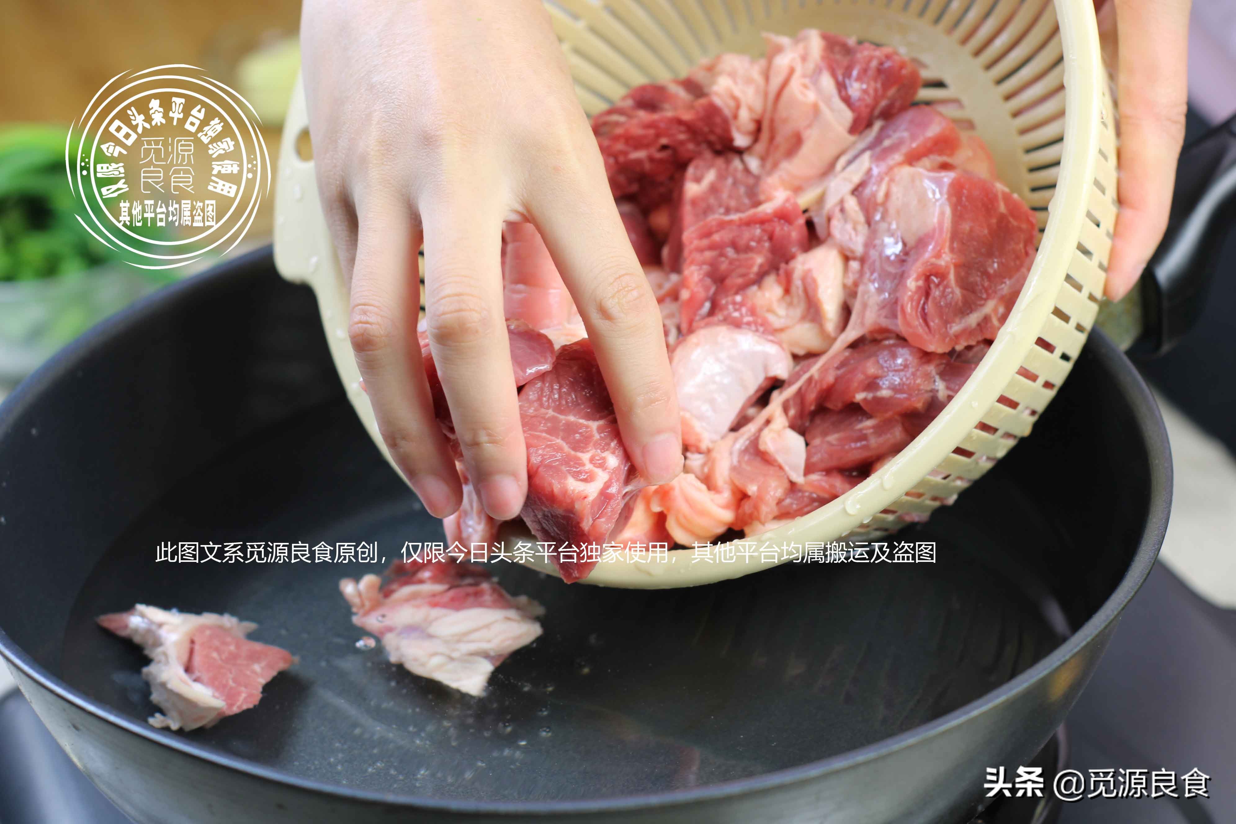 牛腩蘿蔔湯没有饭店做的好吃，可能第一步就错了，这样做吃着才香