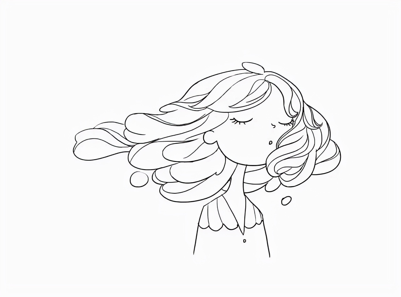 3分钟教会你超简单可爱又清新的小女孩简笔画,这波教程附步骤图