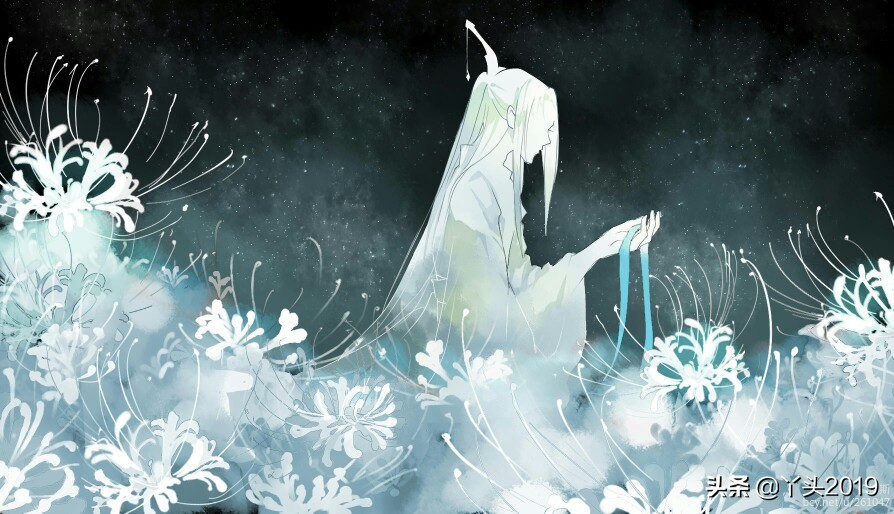 别样凄美的彼岸花主题人物插画