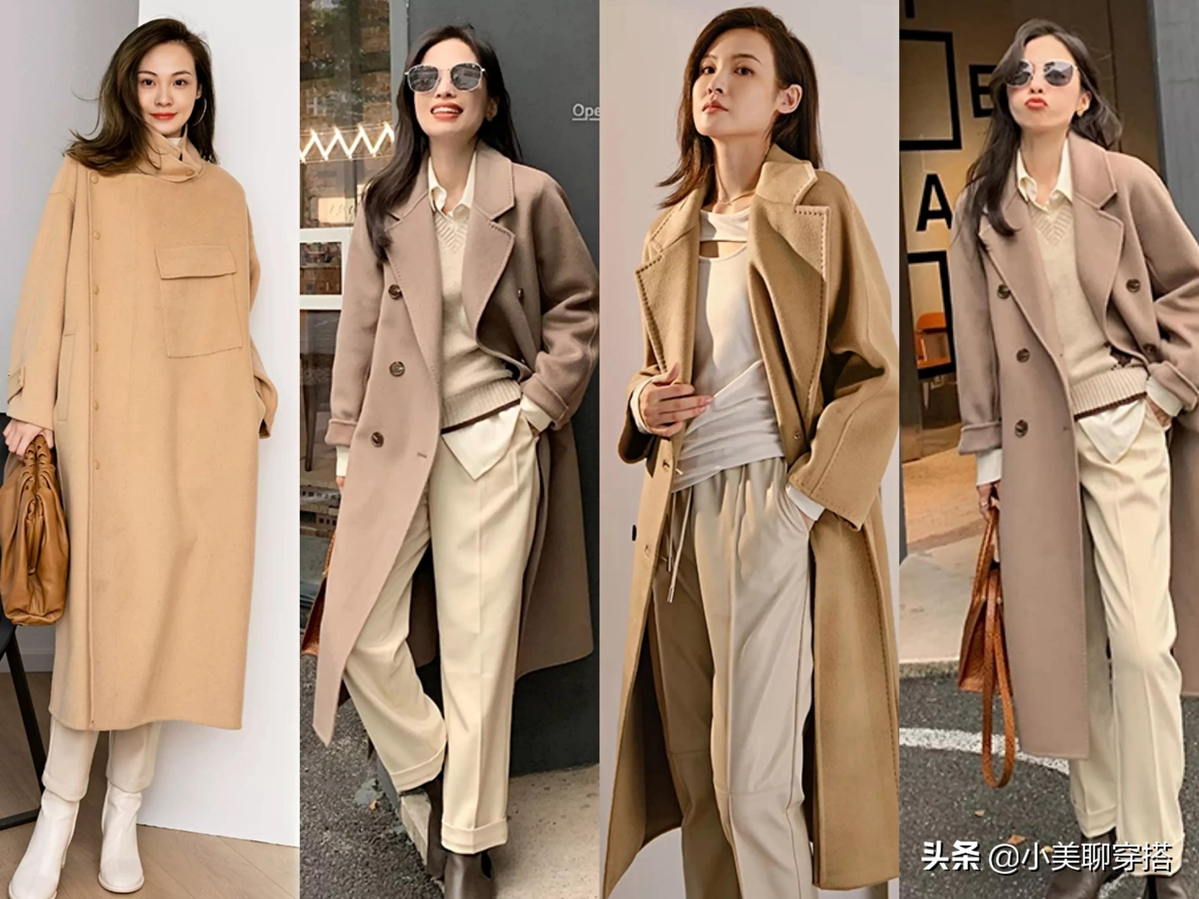 冬天，一定要试试这个色系的穿搭，甜暖中有着高级的质感，太美了