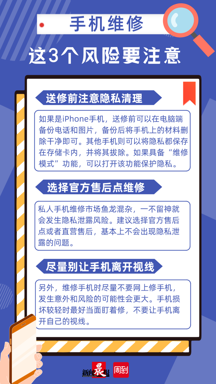 女生修手机后收到自己裸照！修换手机涉及隐私泄露如何避免？