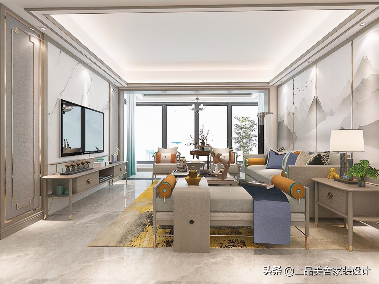 走进这对90后夫妻的新家，120㎡的新中式，居然能装得这么有品味