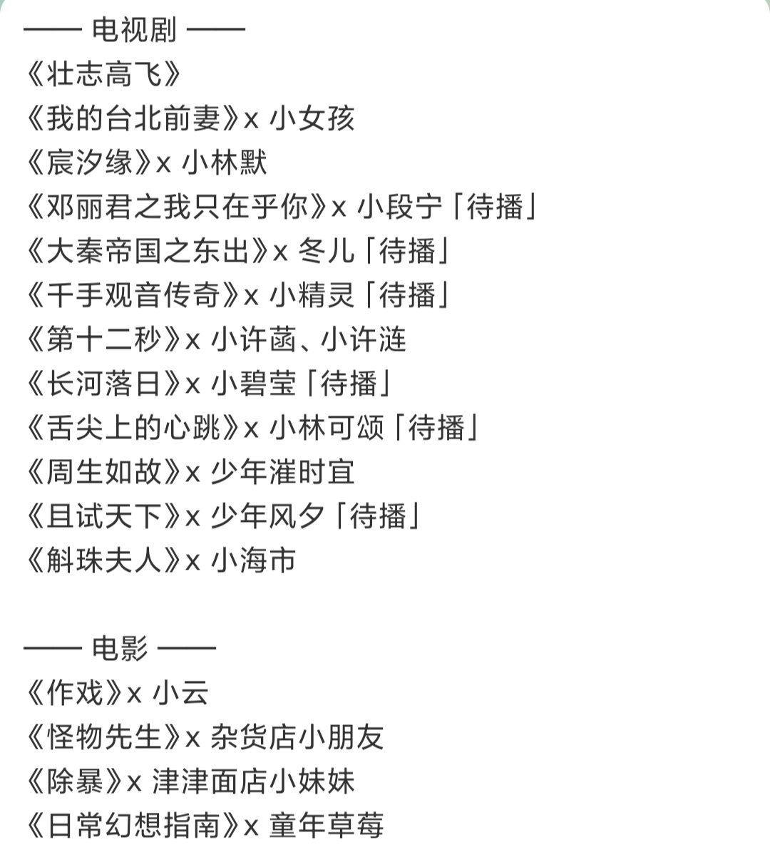 还记得《斛珠夫人》里的小海市吗？这些角色竟也是她演的？