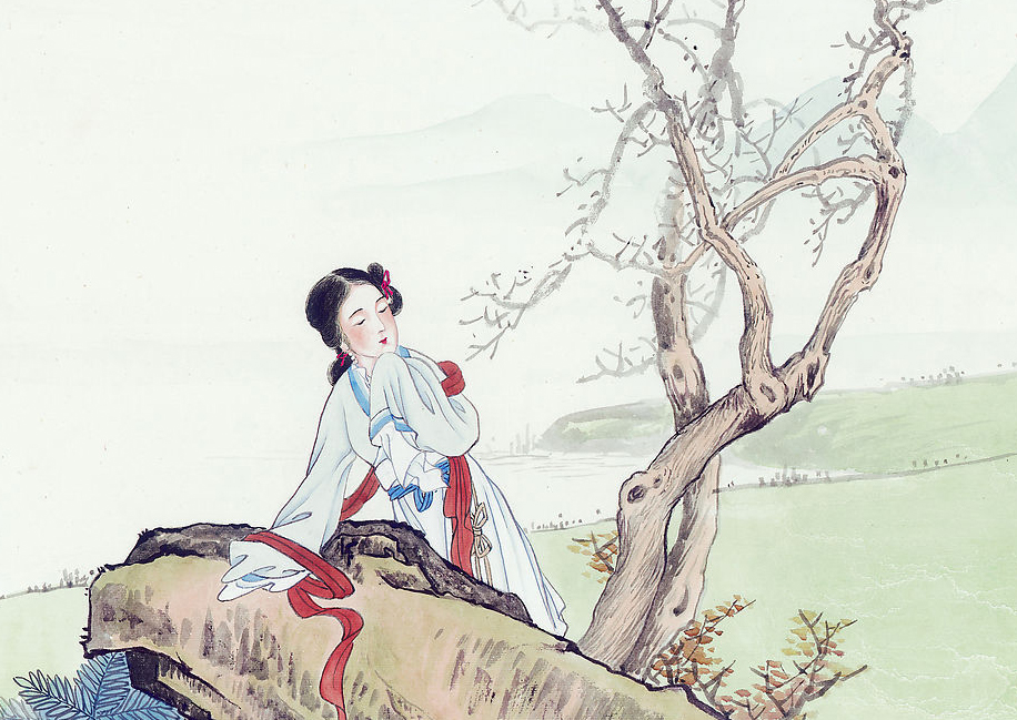 巧笑倩兮：形容女子美丽动人的经典诗句